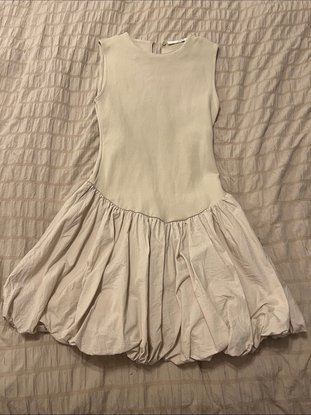 Zara drop waist bubble skirt dress